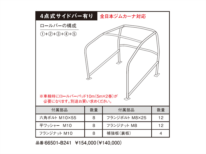 4点式 サイドバー有